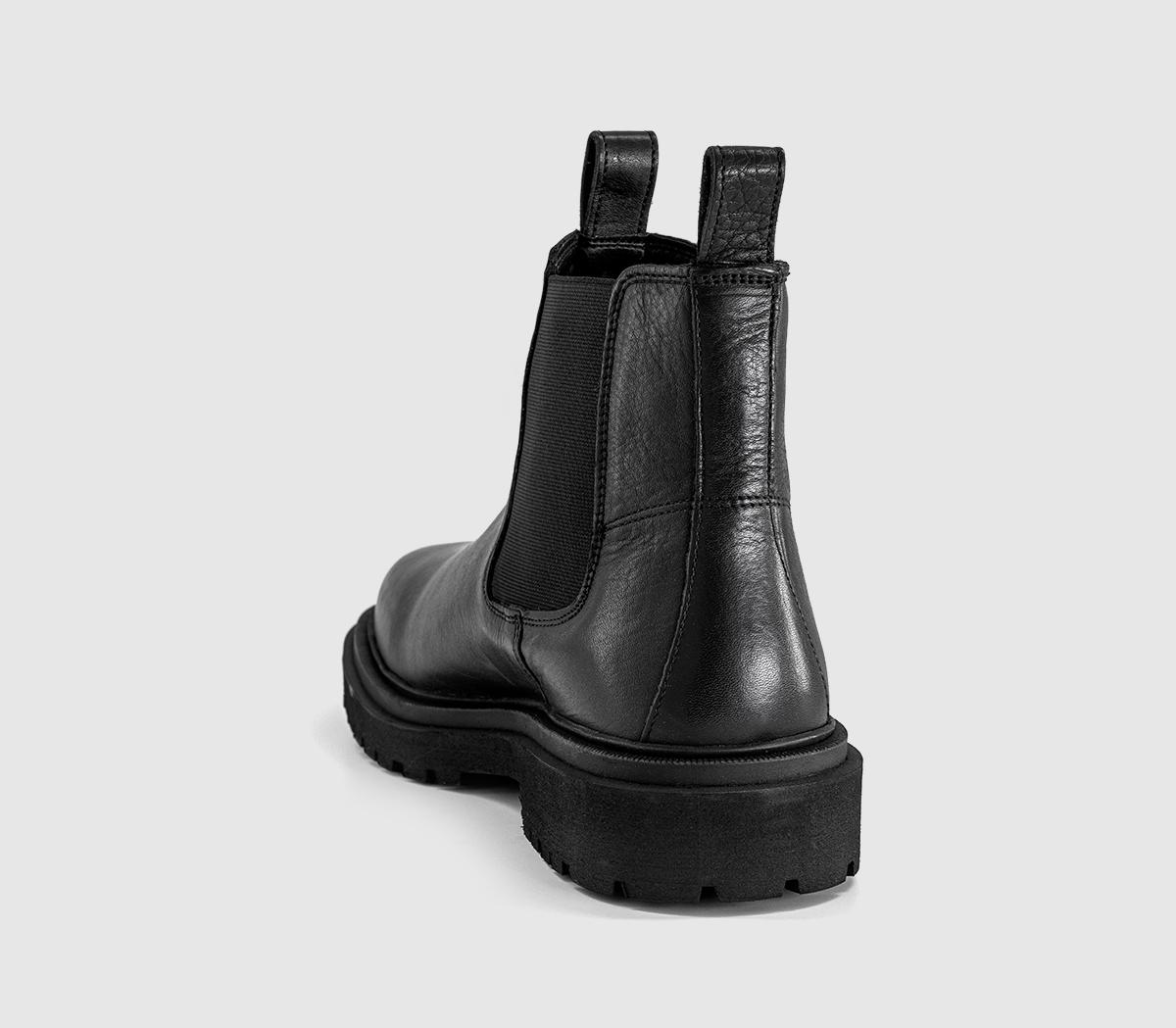 OFFICEBedford Chunky Chelsea BootsBlack Leather