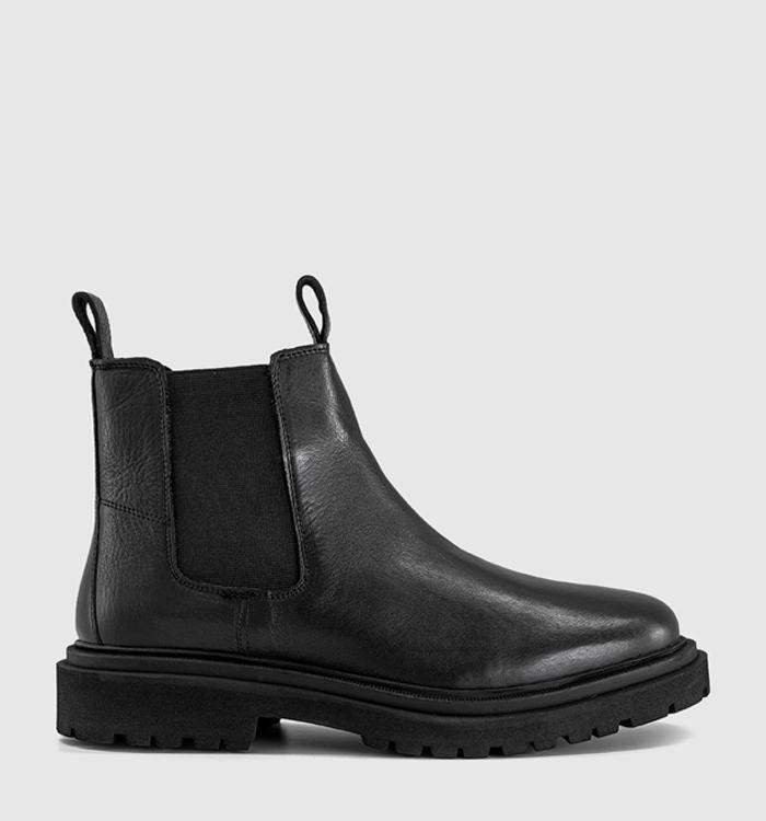 OFFICE Bedford Chunky Chelsea Boots Black Leather