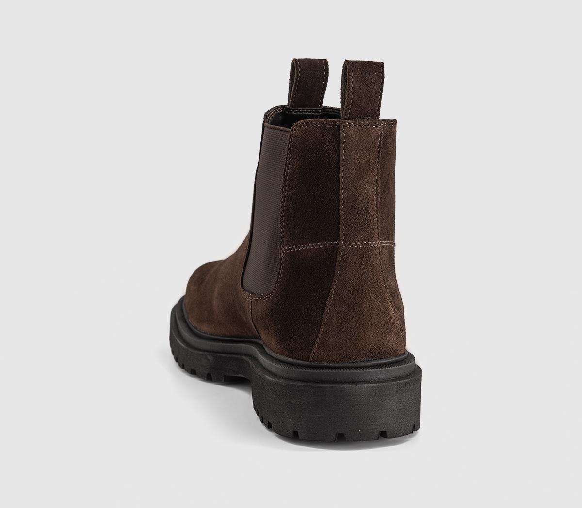 OFFICEBedford Chunky Chelsea BootsBrown Suede
