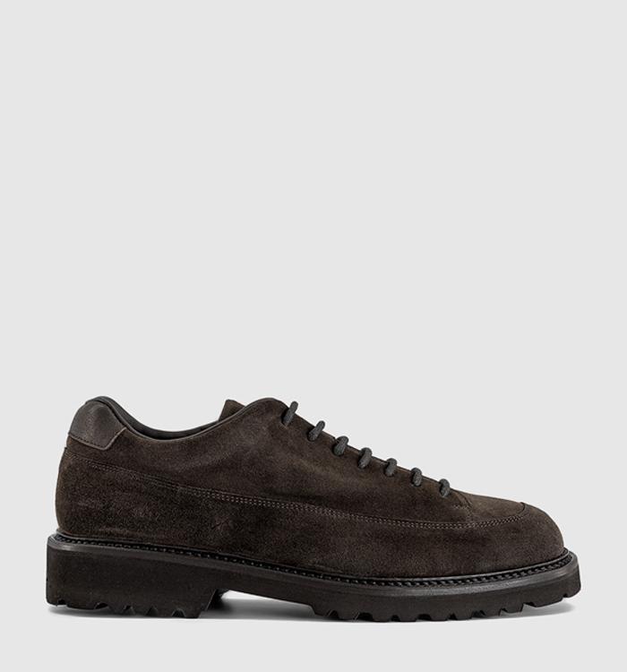 Common Projects Hiker Piuma Low Boots Dark Brown Suede
