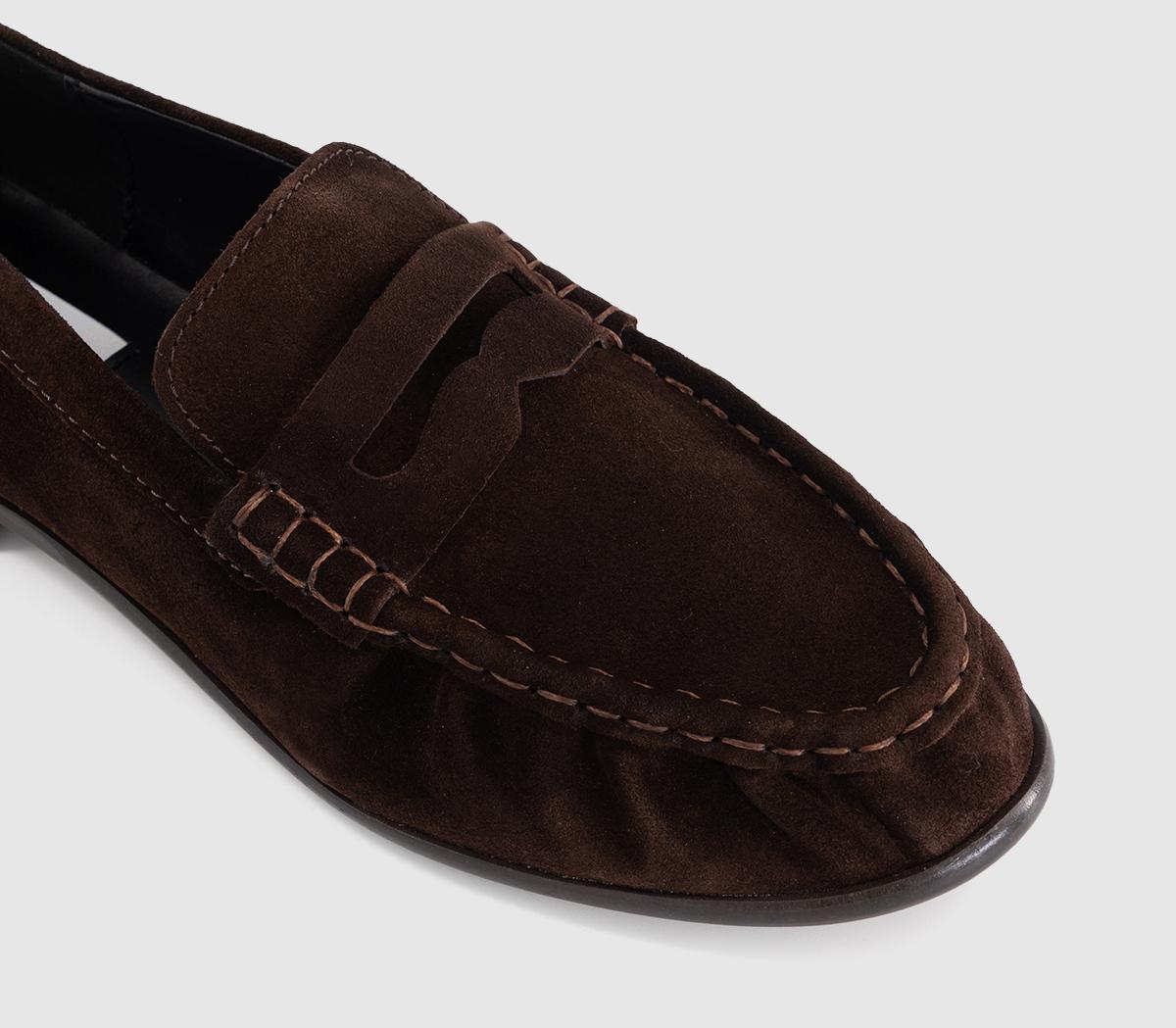 OFFICEOffice Studio: Fable Ruched LoafersBrown Leather