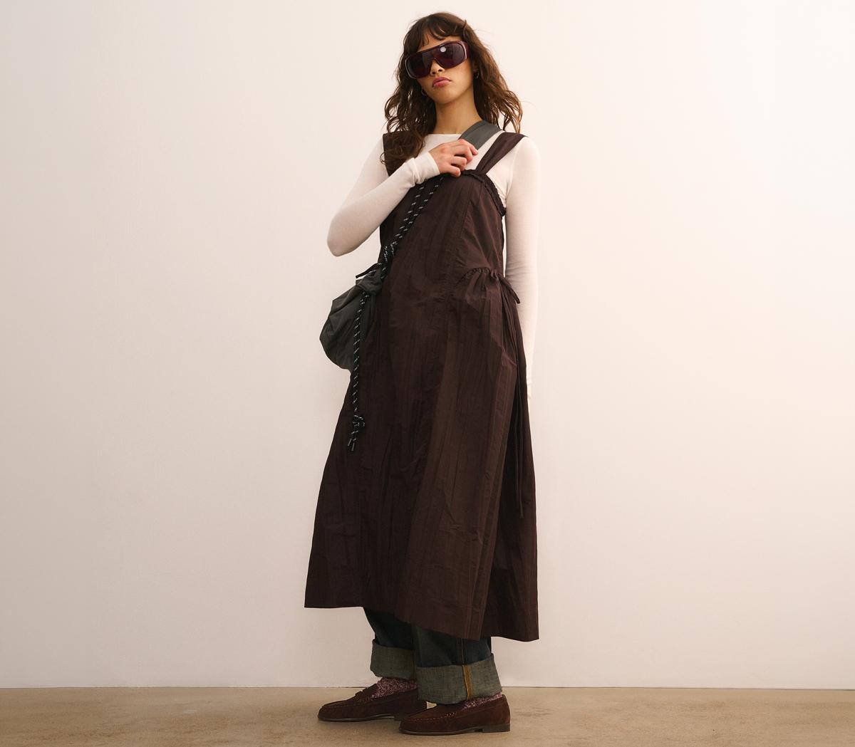 OFFICEOffice Studio: Fable Ruched LoafersBrown Leather