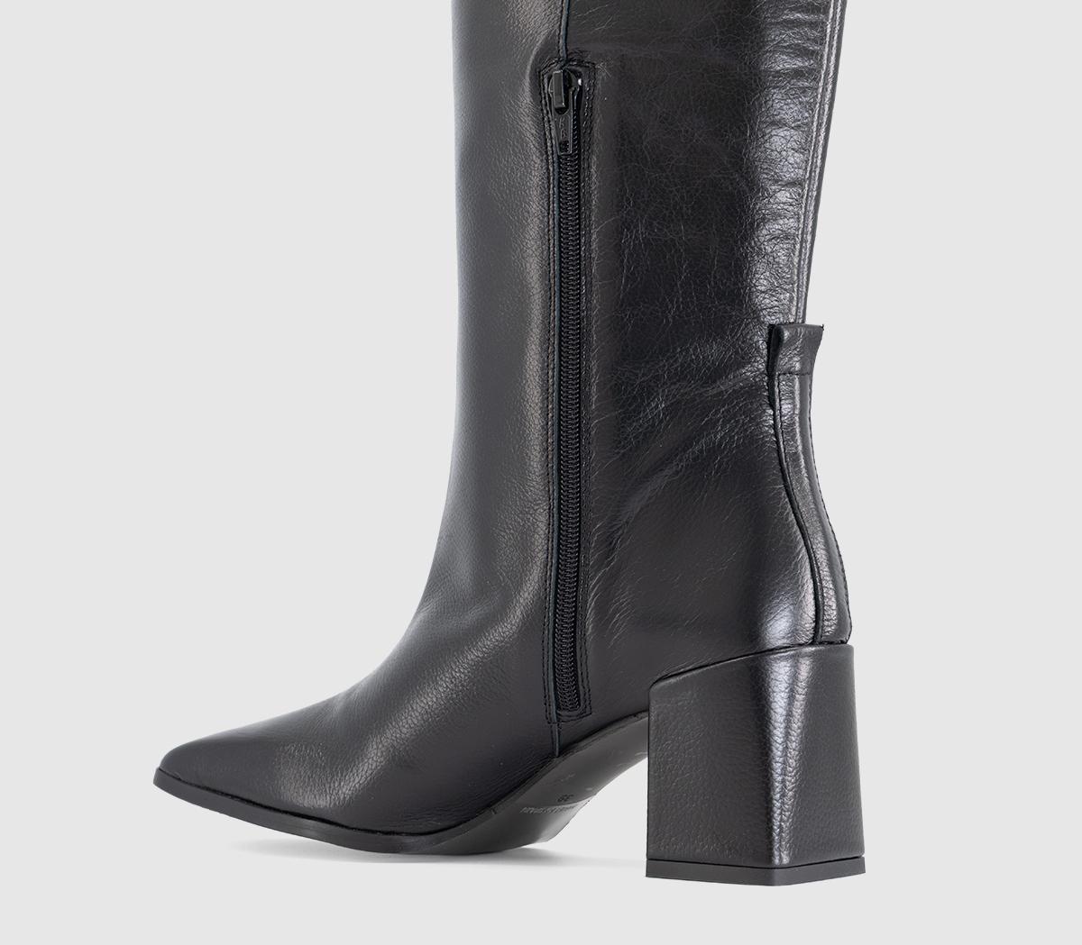 OFFICEOffice Studio: Kingsley Square Toe Pull On BootsBlack Leather