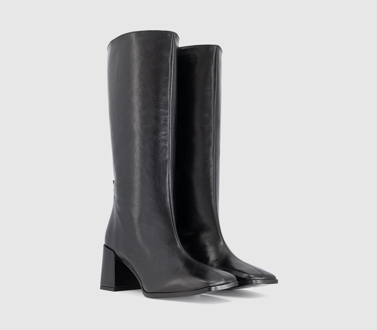 OFFICEOffice Studio: Kingsley Square Toe Pull On BootsBlack Leather