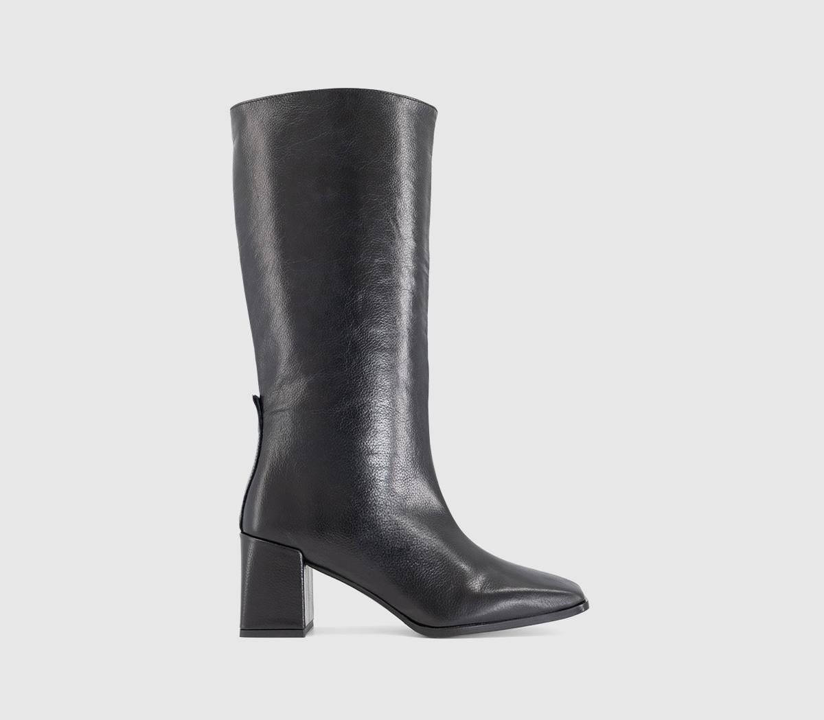 OFFICEOffice Studio: Kingsley Square Toe Pull On BootsBlack Leather
