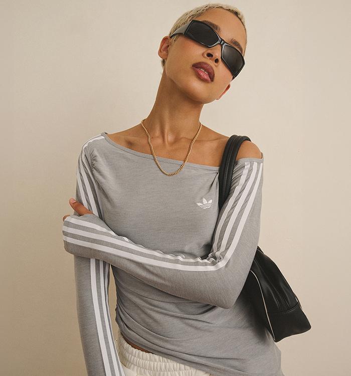 adidas Adidas Asymetic Top Grey