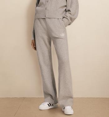 adidas Adidas Knit Pants Medium Grey Heather