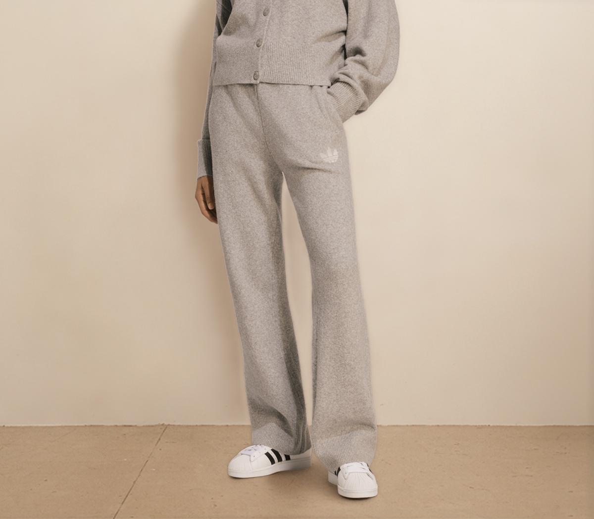 adidasAdidas Knit PantsMedium Grey Heather