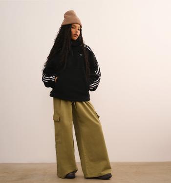 adidas adidas Adiluna X Jennie Hooded Fleece Jacket Black