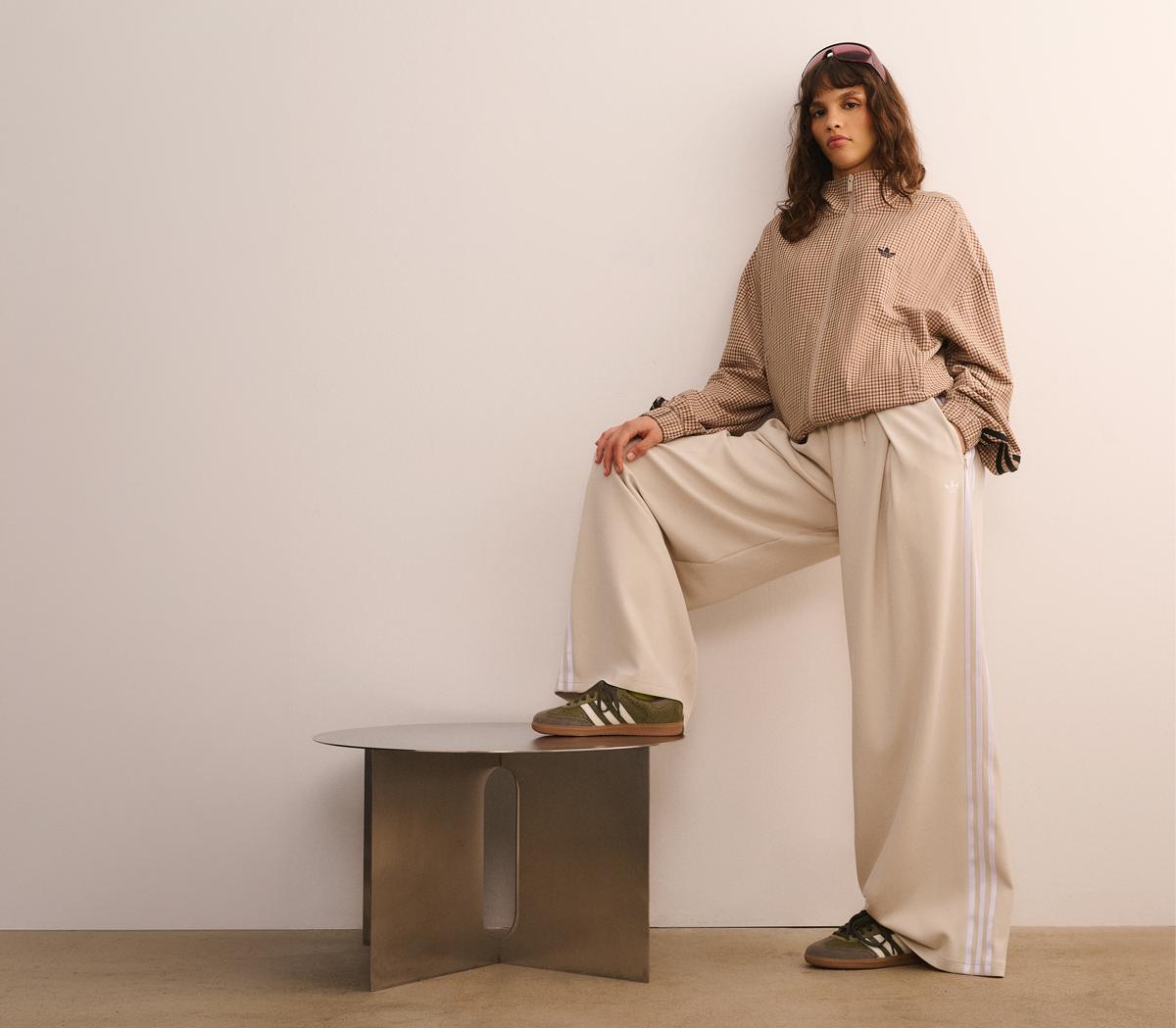 adidasadidas Adiluna X Jennie Pleated Track PantClear Brown