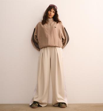 adidas adidas Adiluna X Jennie Pleated Track Pant Clear Brown