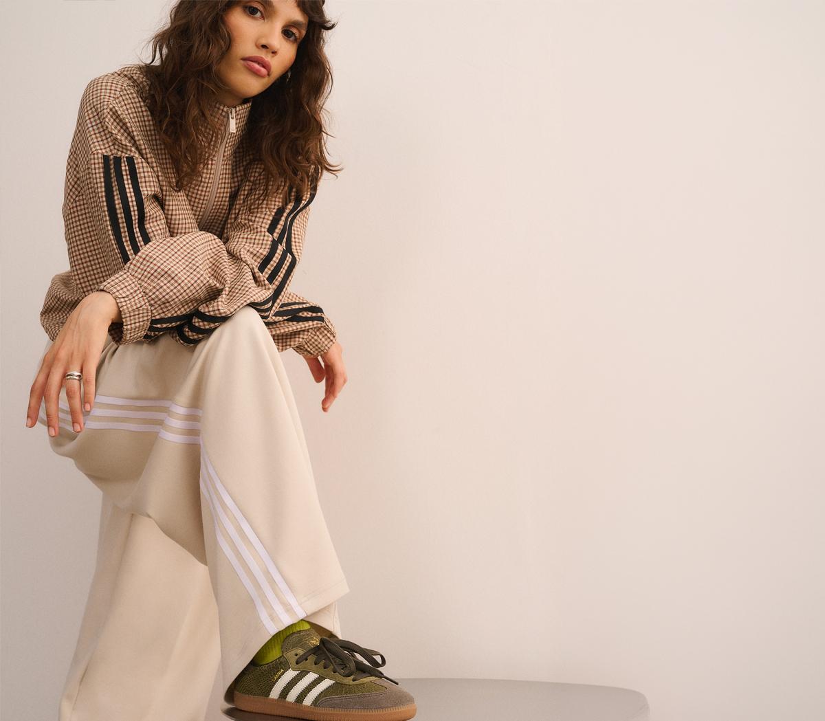 adidasadidas Adiluna X Jennie Pleated Track PantClear Brown