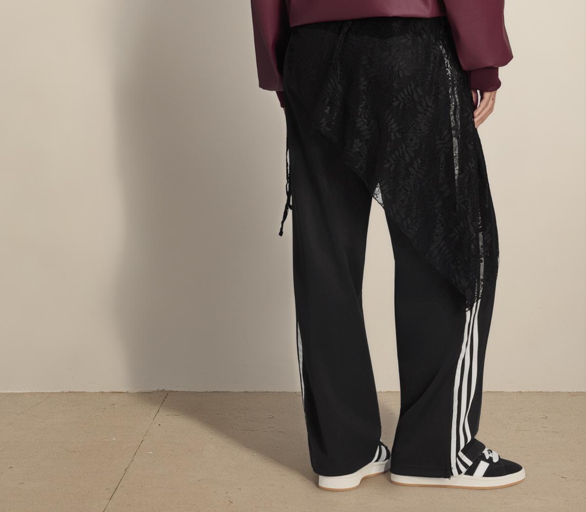 adidasAdidas Lace Firebird Loose Track PantsBlack