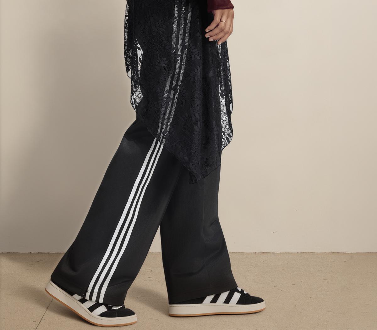 adidasAdidas Lace Firebird Loose Track PantsBlack