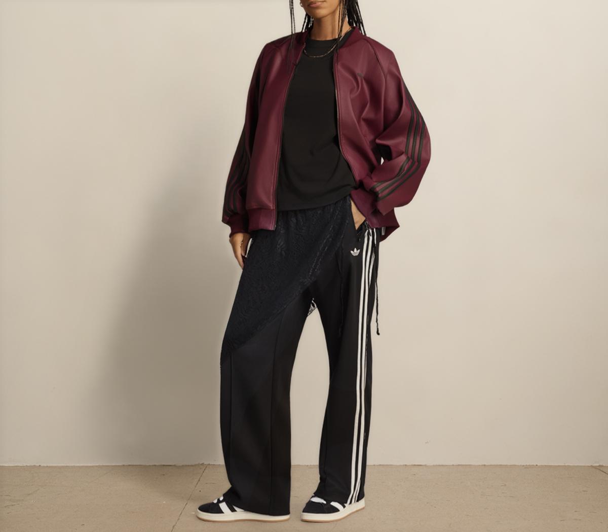 adidasAdidas Lace Firebird Loose Track PantsBlack