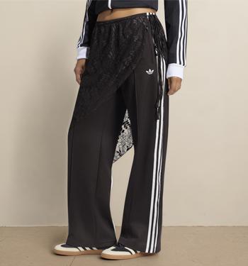 adidas Adidas Lace Firebird Loose Track Pants Night Brown