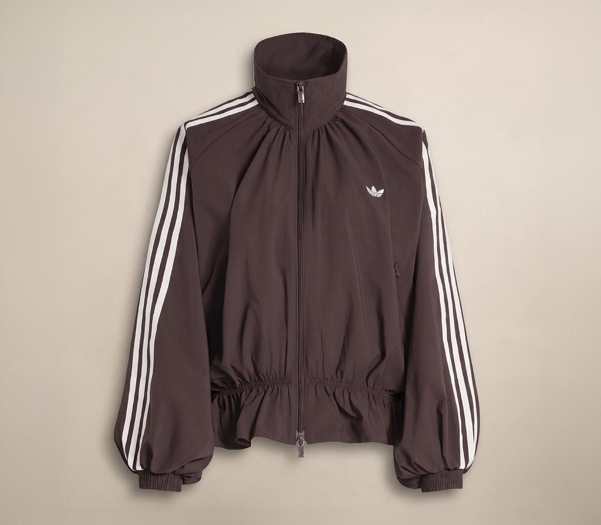 adidasAdidas Blousy Oversized Fb Track TopNight Brown