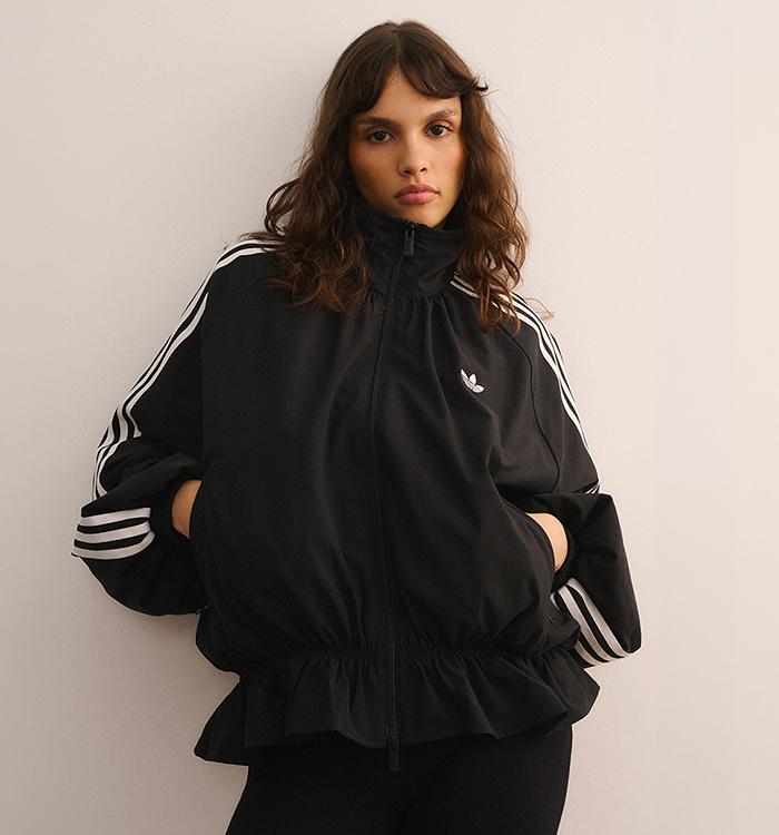 adidas Adidas Blousy Oversized Fb Track Top Black Three