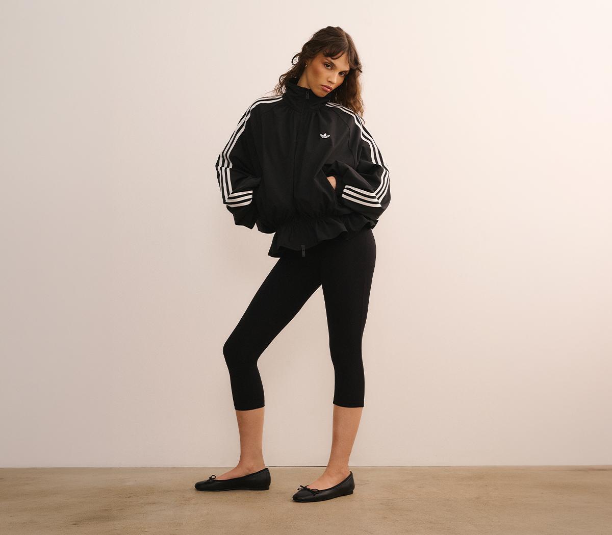 adidasAdidas Blousy Oversized Fb Track TopBlack Three