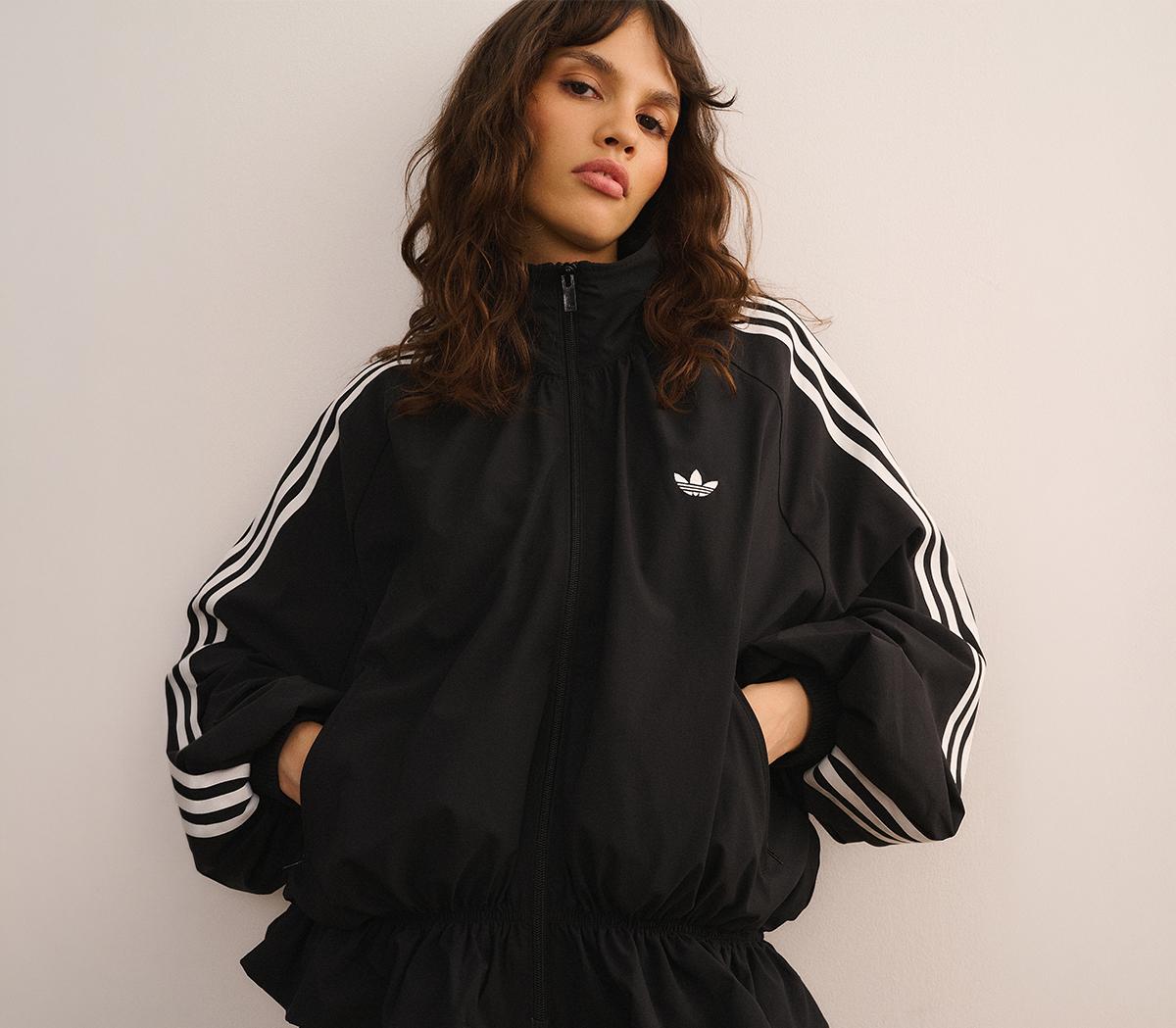 adidasAdidas Blousy Oversized Fb Track TopBlack Three