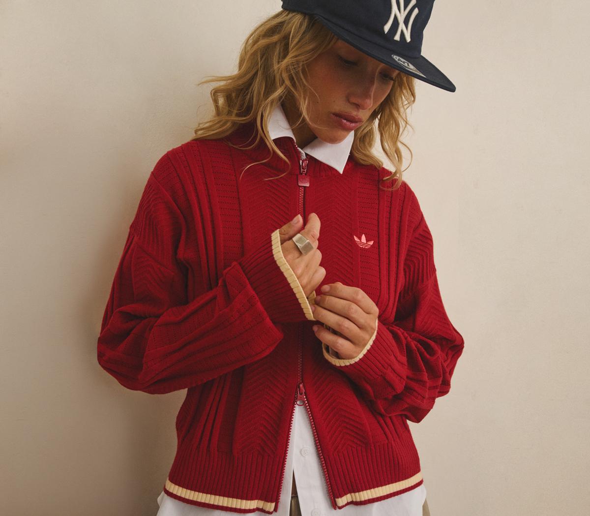 adidasAdidas Knit Track TopTeam Victory Red