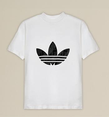 adidas adidas Momogram Tee White Black