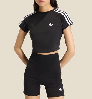 adidas adidas SST Baby Tee Black Black White
