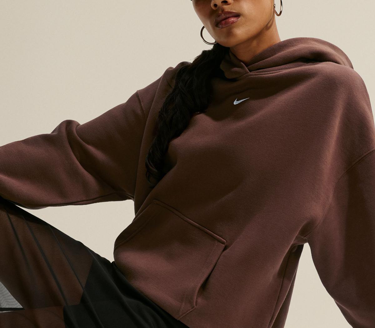 NikeNike Studio Fleece Pull Over HoodieCacao Wow