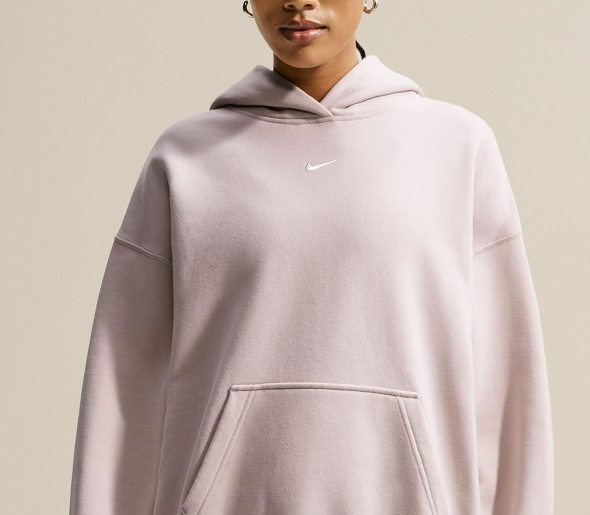 NikeNike Studio Fleece Pull Over HoodieCream Linen