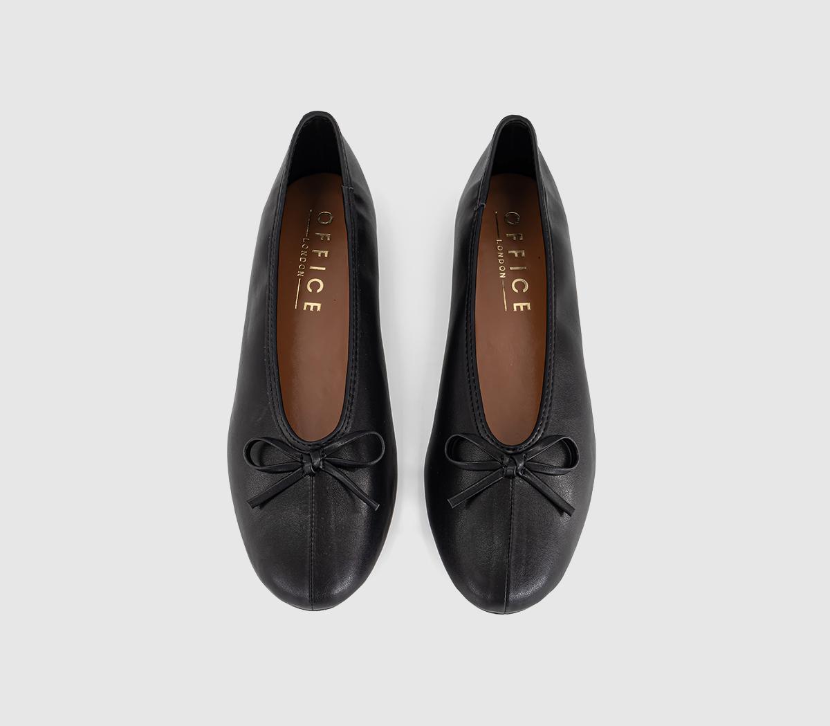 OFFICEFion High Cut Bow Ballet PumpsBlack