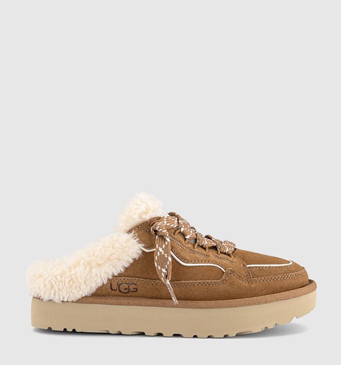 UGG Lowmel Mules Chestnut