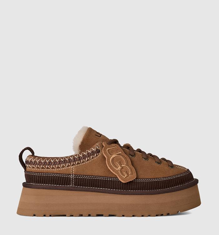 UGG Heritage Lace Up Slippers Chestnut