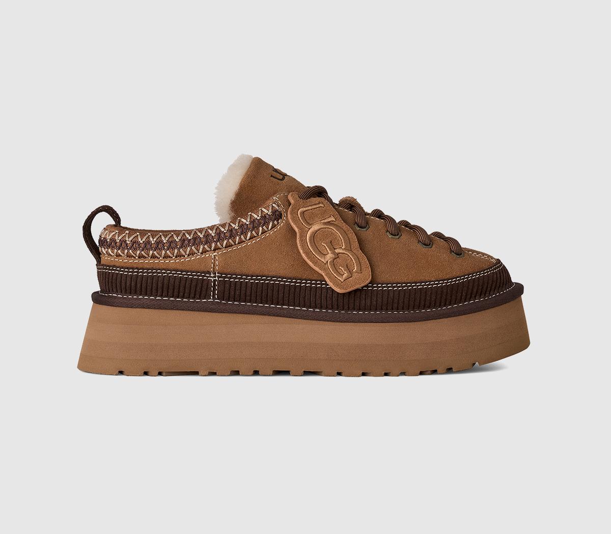 UGG Womens Heritage Lace-up Slipper, Brown, Size 7, Women - Image 2