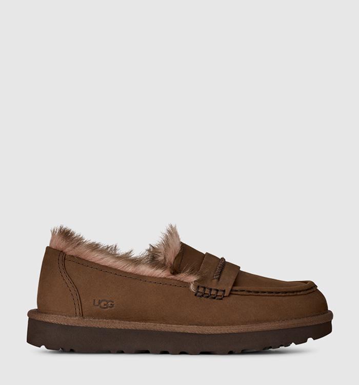 UGG Ellis Nubuck Loafers Dark Chestnut