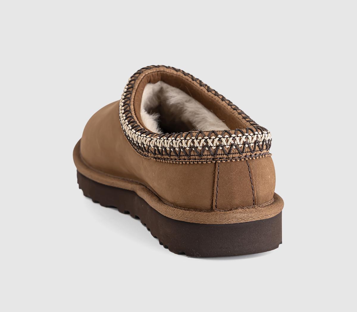 UGGTasman II Nubuck SlippersDark Chestnut