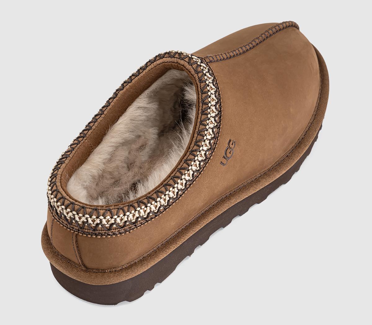 UGGTasman II Nubuck SlippersDark Chestnut