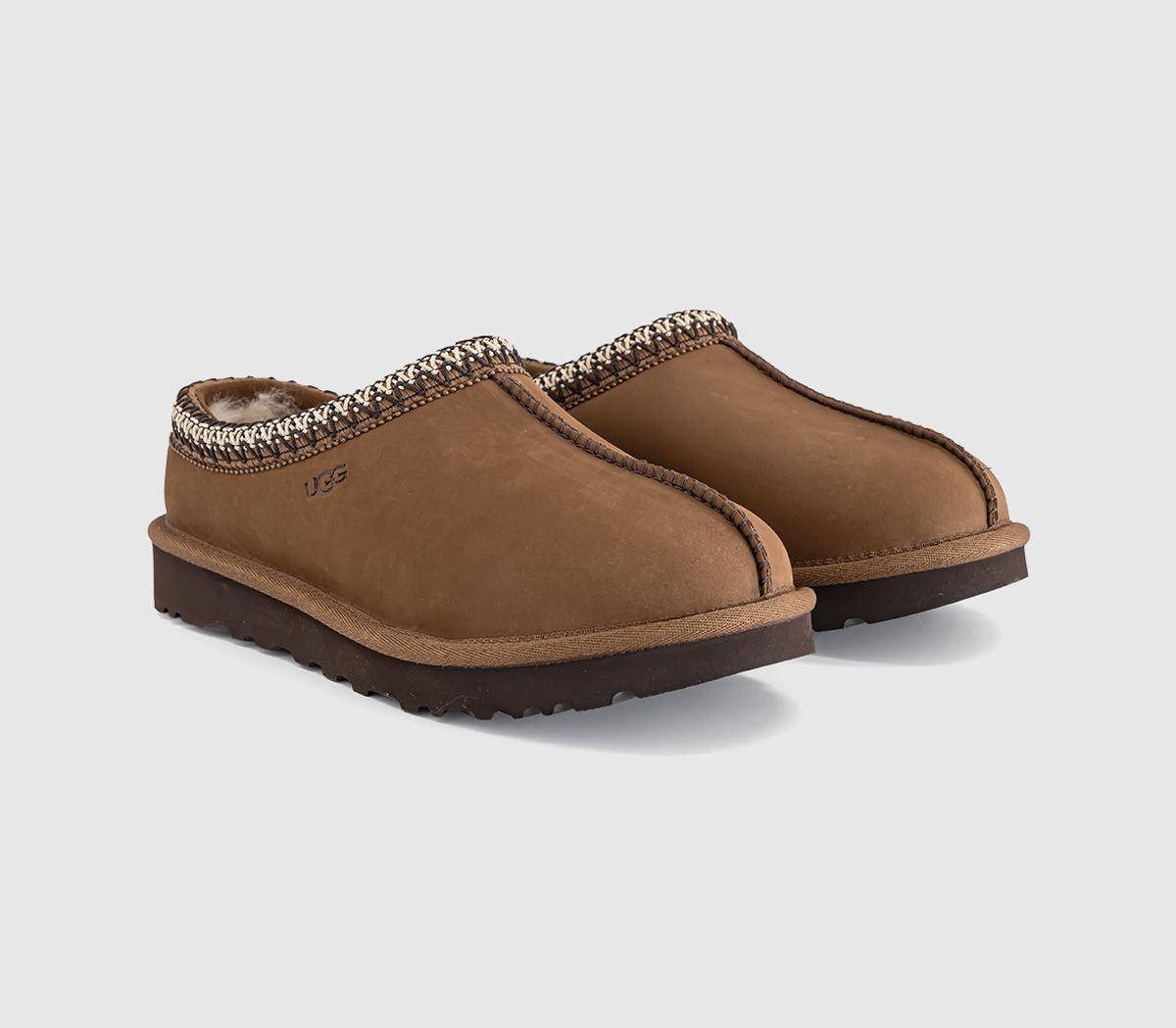 UGGTasman II Nubuck SlippersDark Chestnut