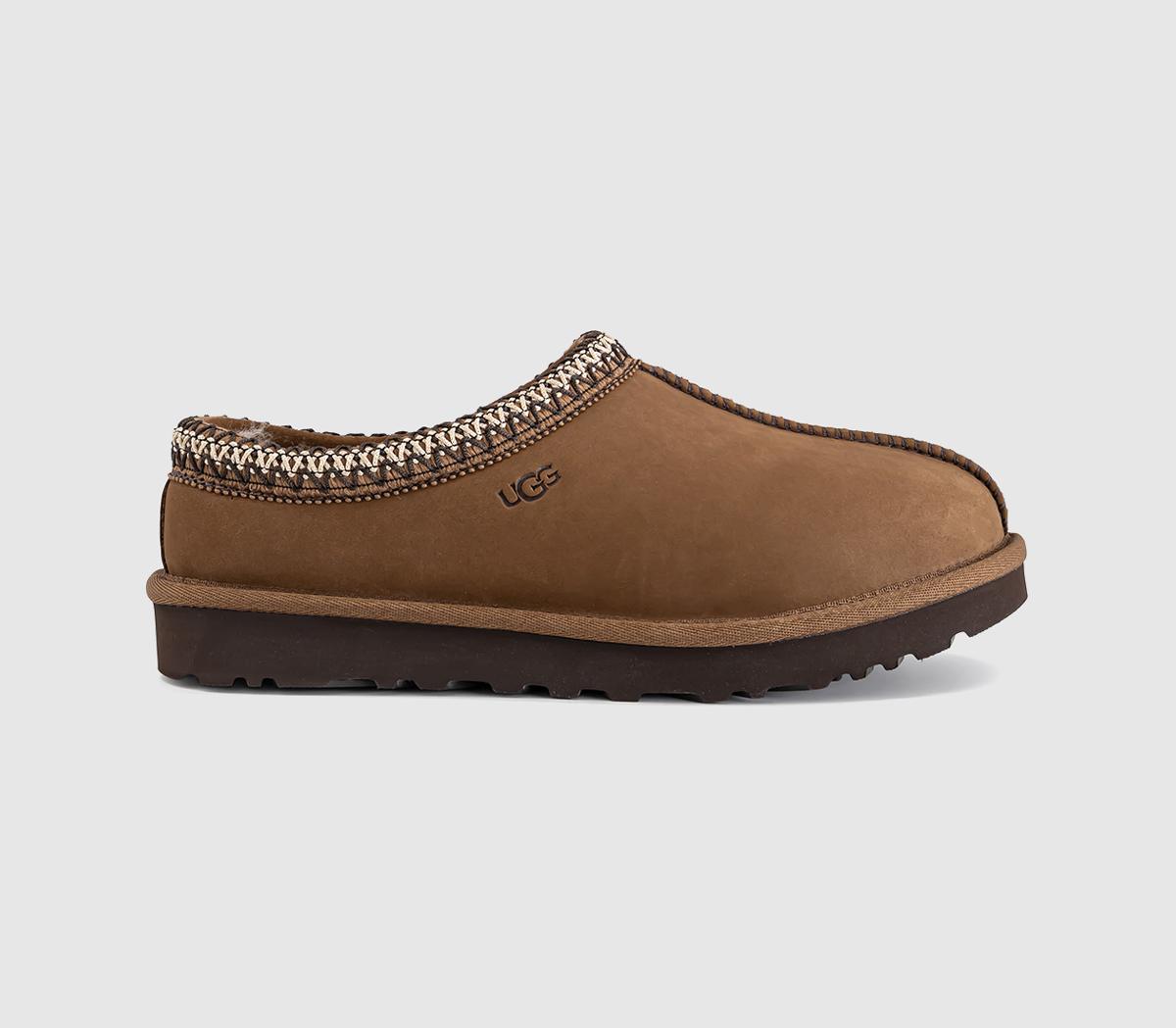 UGGTasman II Nubuck SlippersDark Chestnut