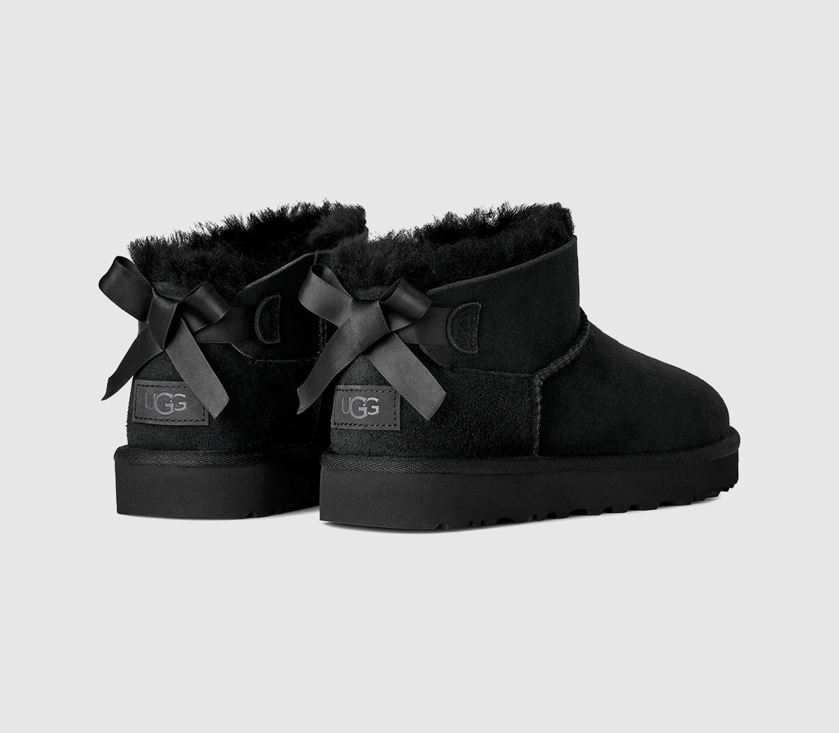 UGGUltra Mini Bailey Bow BootsBlack