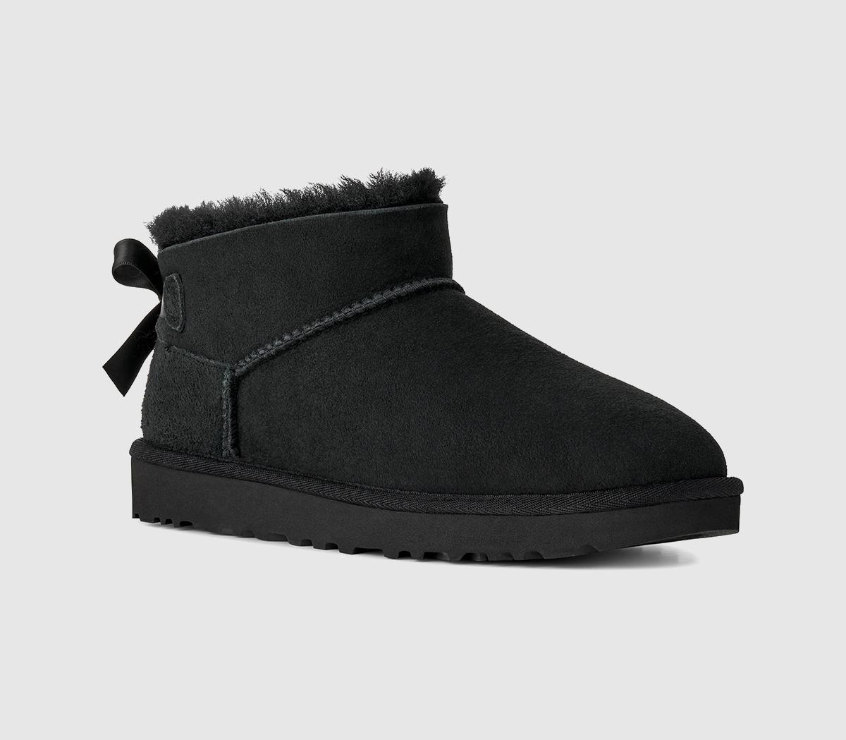UGGUltra Mini Bailey Bow BootsBlack
