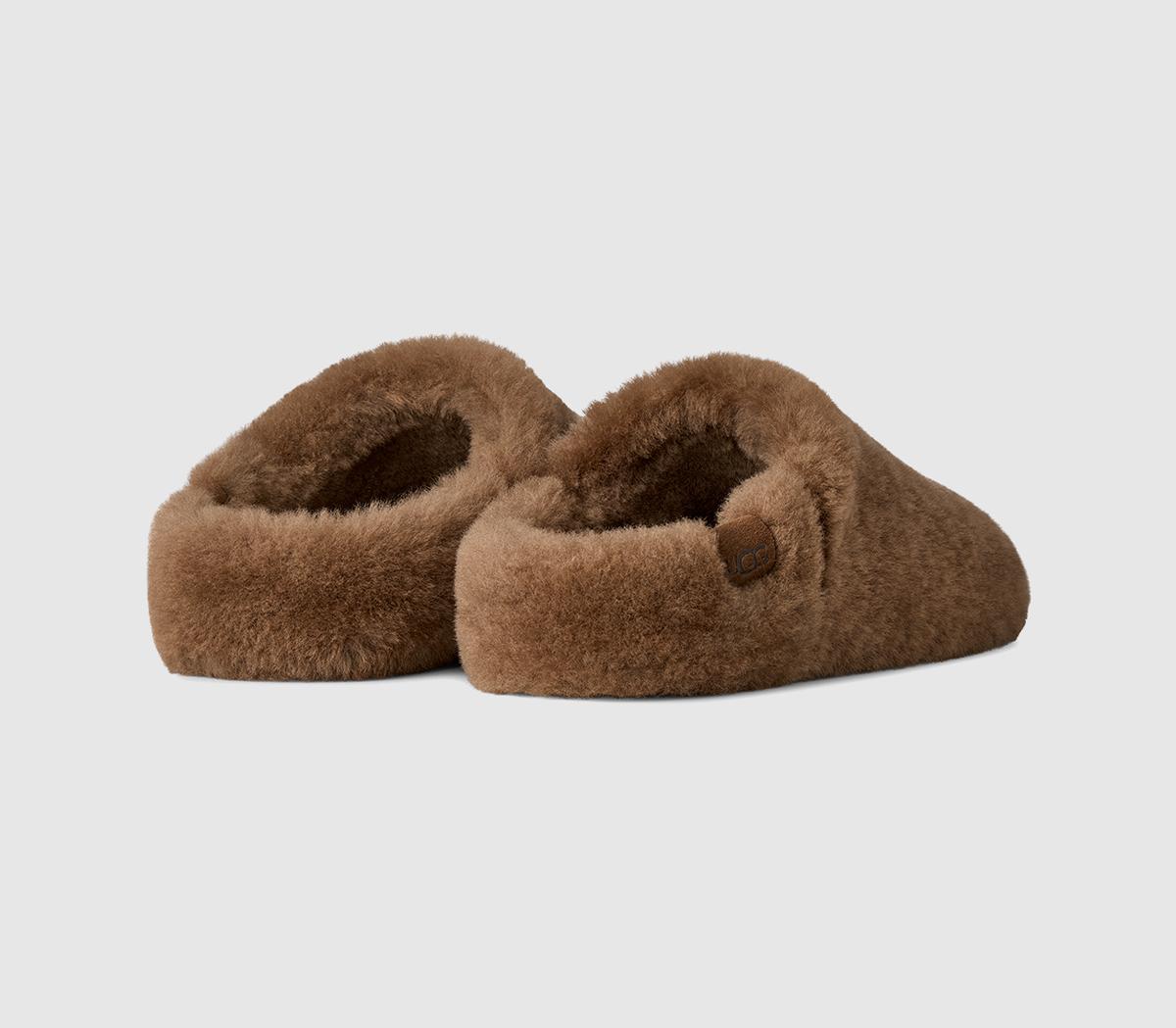 UGGElea Fluffed Slip OnLight Bronze