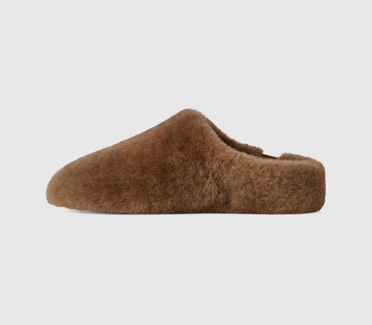 UGGElea Fluffed Slip OnLight Bronze