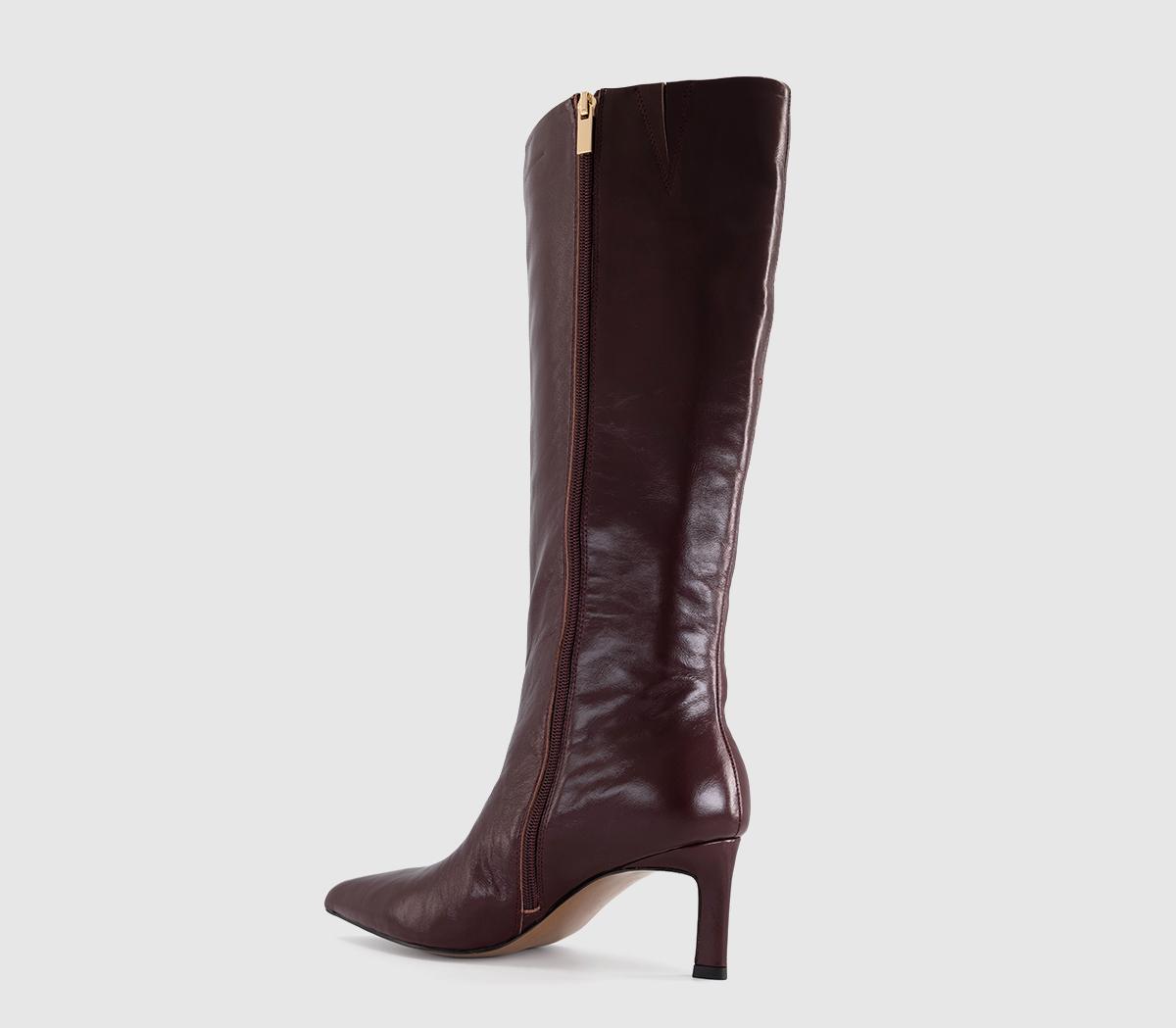 OFFICEKelly - Smart Knee BootBurgundy Leather