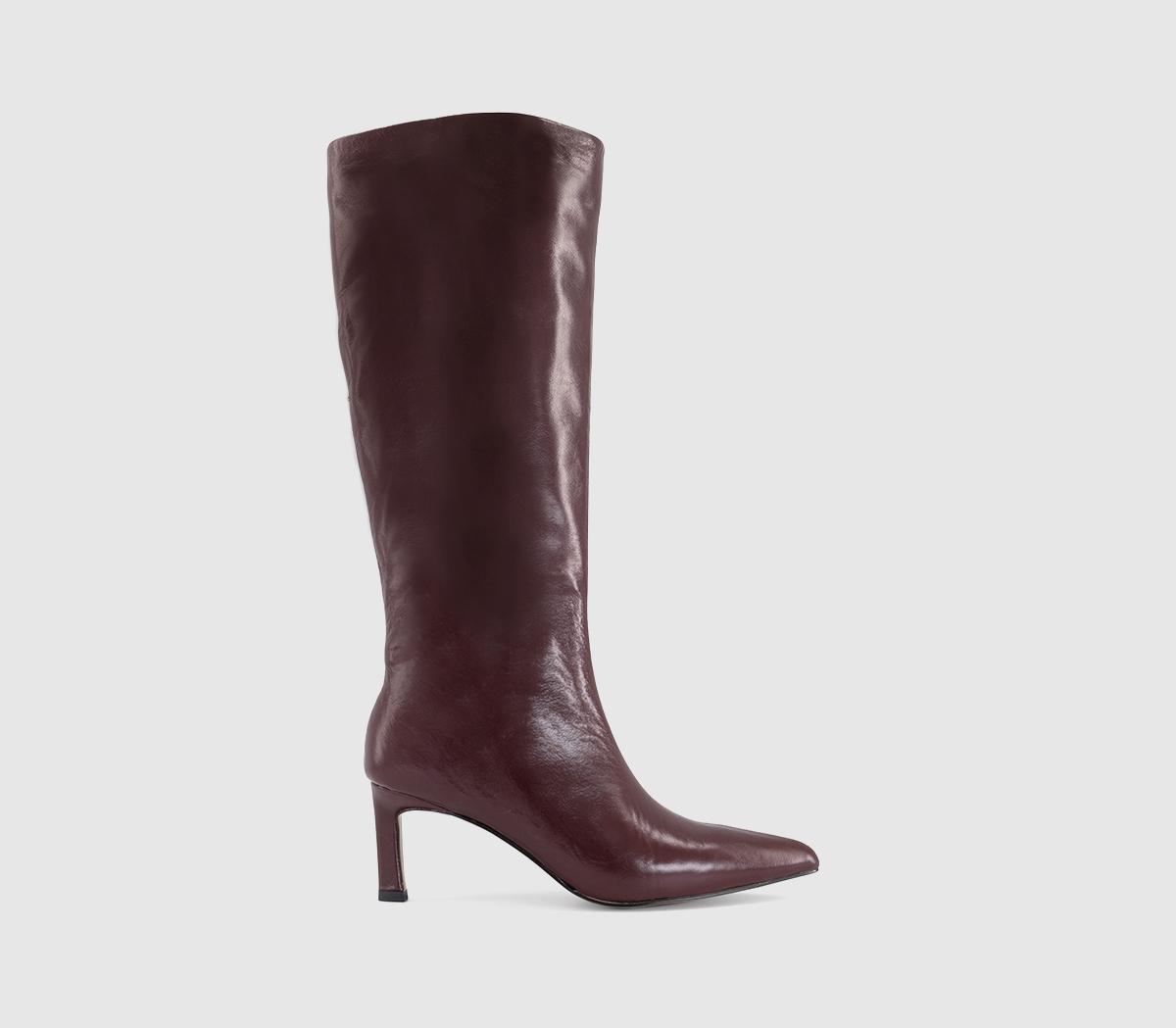 OFFICEKelly - Smart Knee BootBurgundy Leather