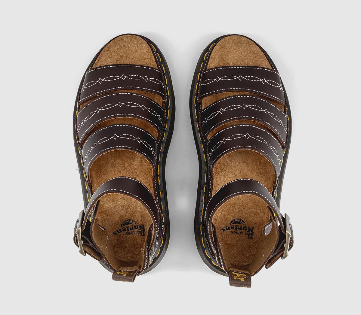 Dr. MartensClarissa Quad Rodeo SandalsDark Brown