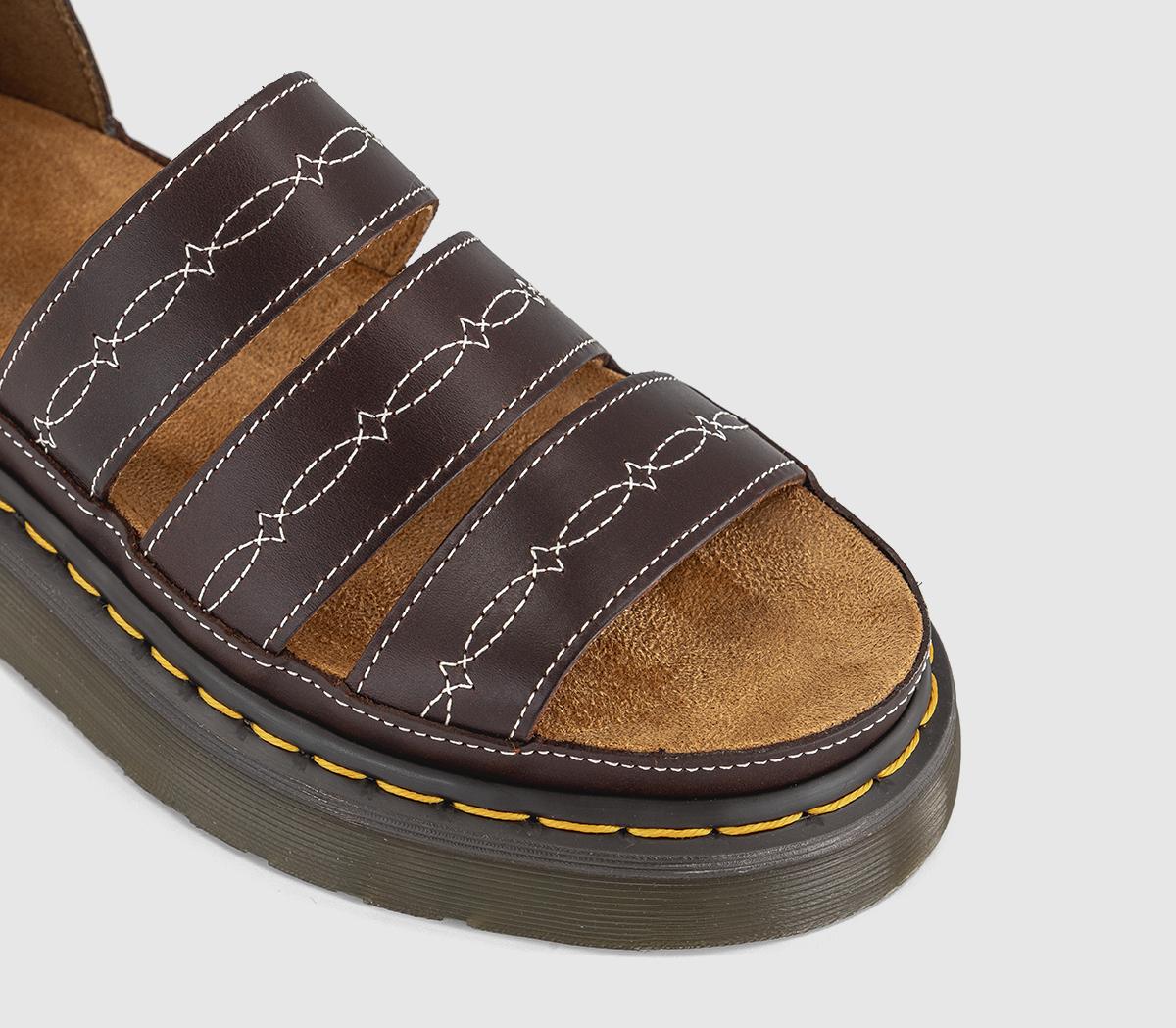 Dr. MartensClarissa Quad Rodeo SandalsDark Brown