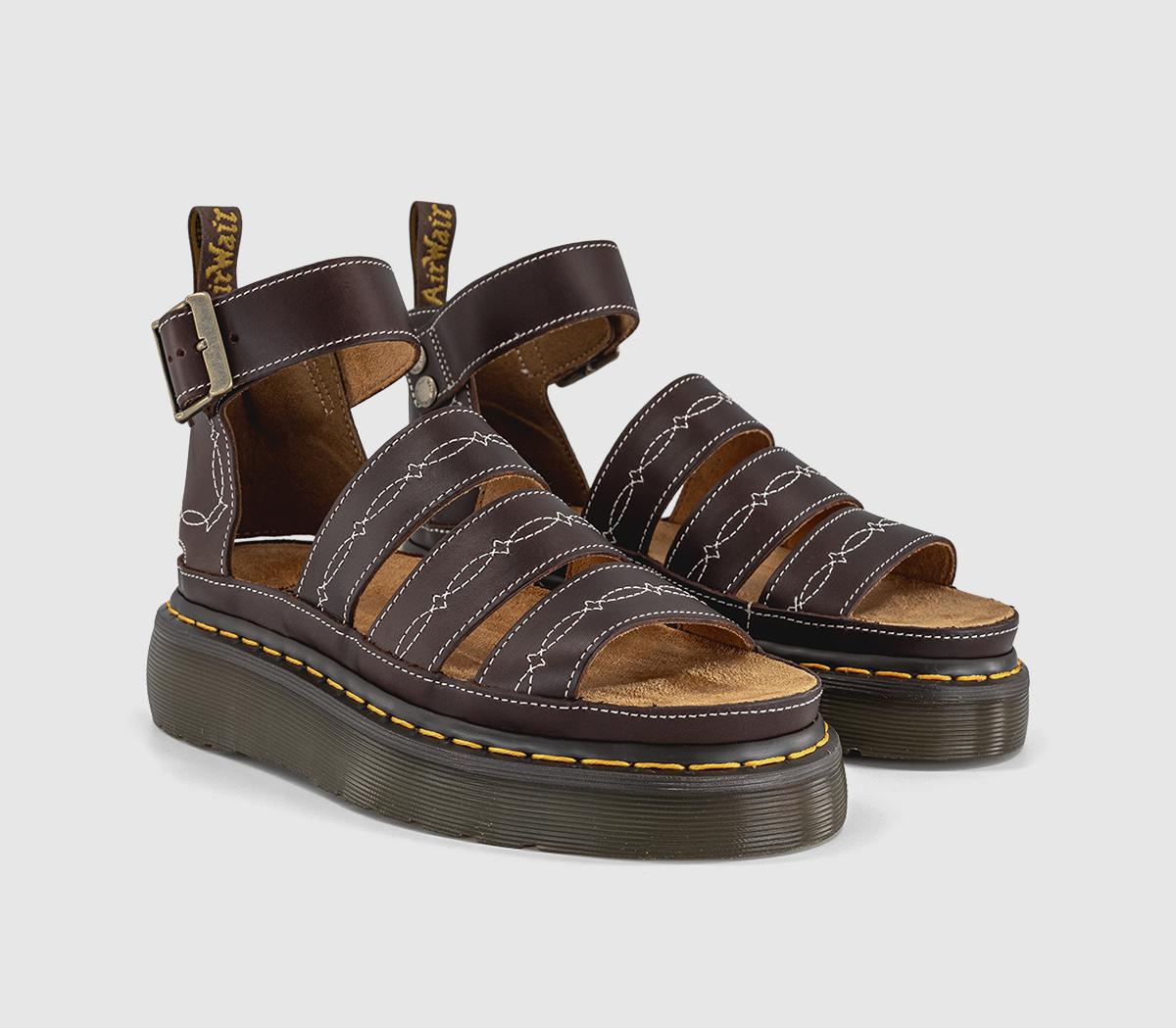 Dr. MartensClarissa Quad Rodeo SandalsDark Brown