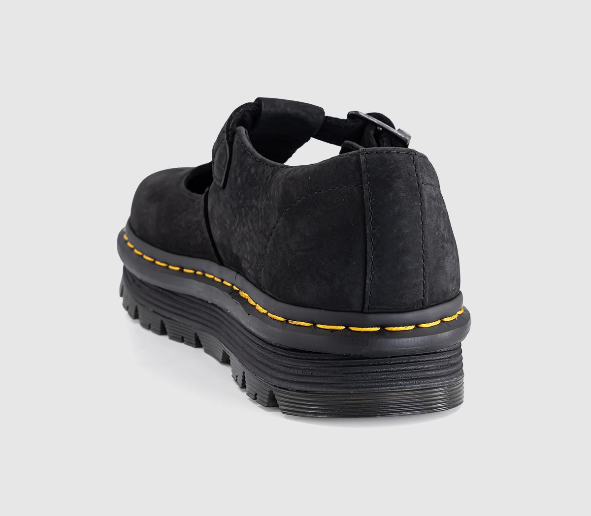 Dr. MartensZebzag T-bar ShoesBlack Nubuck