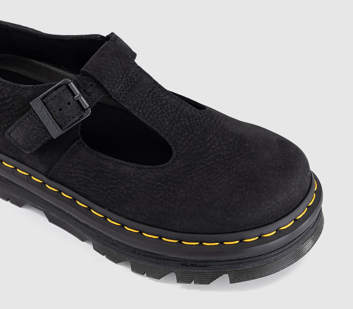 Dr. MartensZebzag T-bar ShoesBlack Nubuck