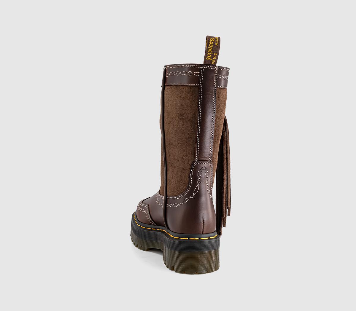 Dr. MartensFringe Rodeo BootsDark Brown Classic